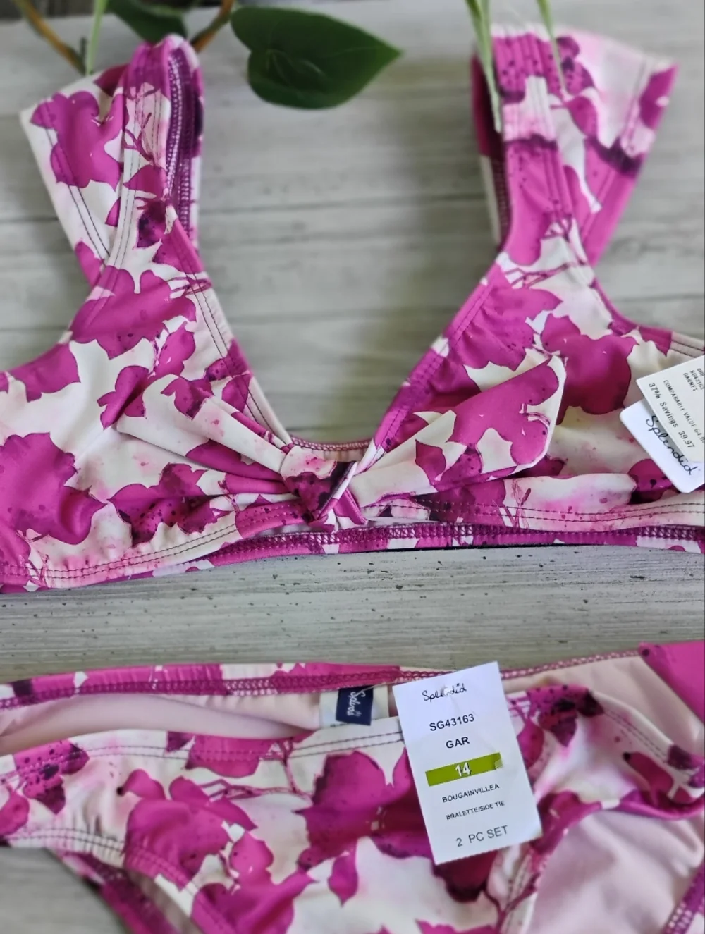 SPLENDID Girl 14 Swin Suit Two Piece NEW WITH TAGS & FREE SWIM GOGGLES